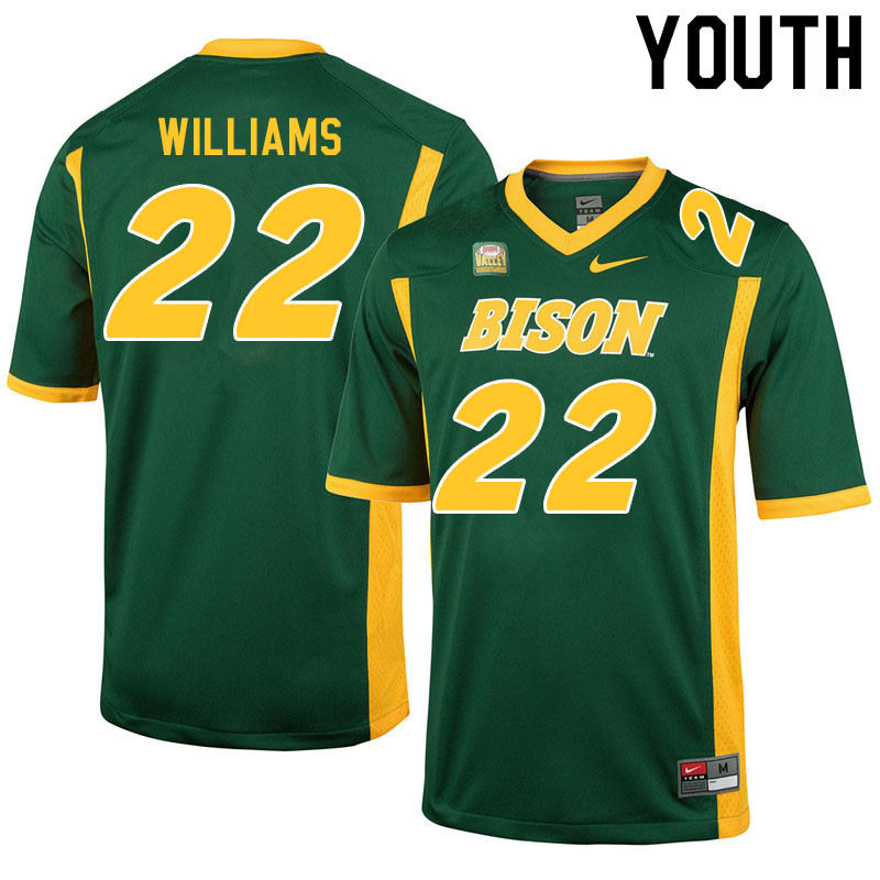 Youth #22 TaMerik Williams North Dakota State Bison College Football Jerseys Sale-Green